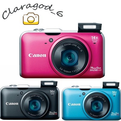 Canon PowerShot SX230 HS Digital Camera 12.1 MP 14x Zoom Image Stabilized
