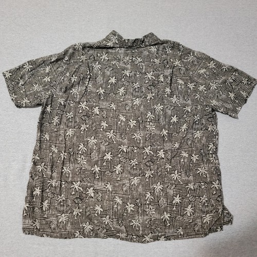 Batik Bay Camicia Uomo 2XL Manica Corta Bottoni Nero Hawaiano Spiaggia Tropicale - Foto 2 di 7