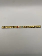 Ferrari F1 Italian Charm Bracelet – Gold Stainless Steel – 18 Charms – NEW