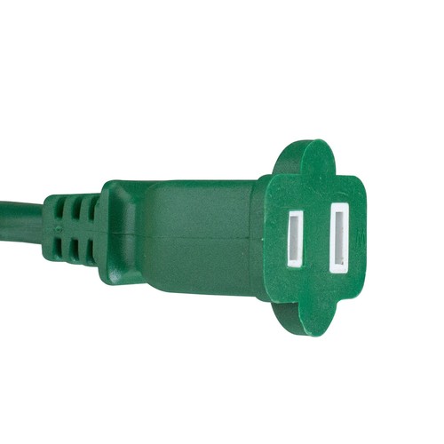 Northlight 40ft Green 2-Prong Outdoor Extension Power Cord with End Connector - Photo 2/3
