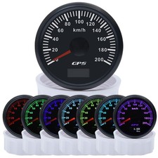 52mm GPS 0-200km/h Geschwindigkeitsmesser Tacho Gauge Meter für Auto Boot LKW