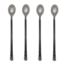 Gourmet Settings Avalon 18/10 Stainless Steel Iced Beverage Spoon (Set of Four)