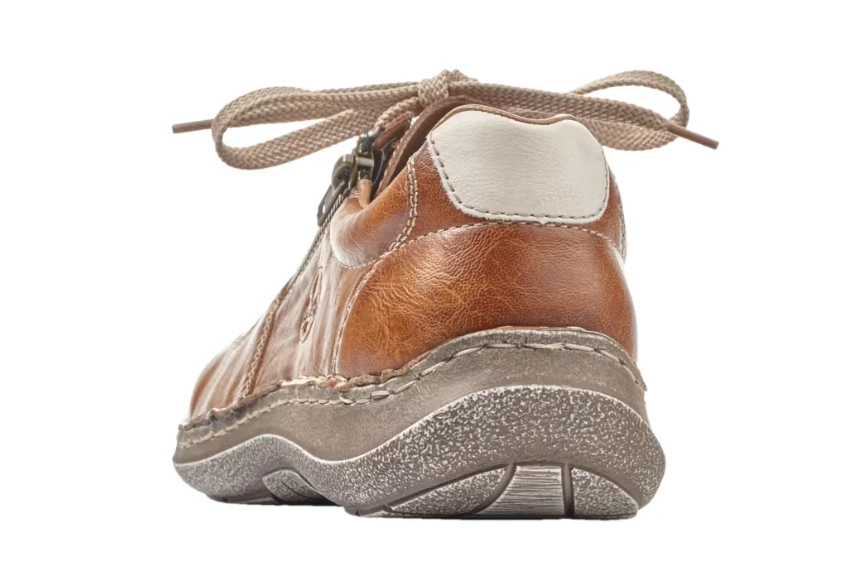 Rieker Hombre Marrón Cordones Bajo Zapato Devolución Artículo 44eu 10.5 US Foto 4 de 4