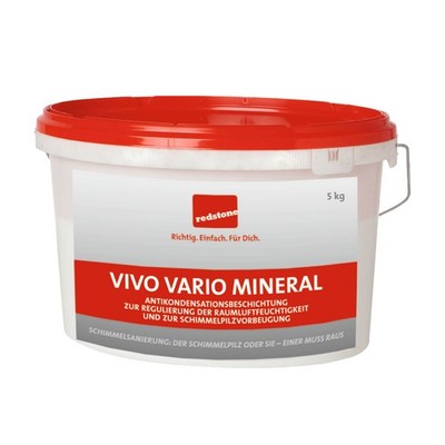redstone Schimmelschutzfarbe Vivo Vario Mineral 5l Isolierfarben Schimmelfarbe