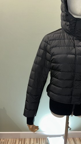 Parajumpers Knitwear Nylon Knit Down Jacket Size S Black Wool Puffer Coat - Picture 3 of 16