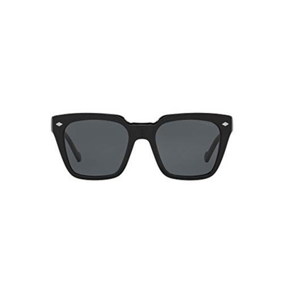 Vogue Eyewear Man Sunglasses Black Frame, Dark Grey Lenses, 50MM 50 mm,