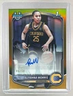 Aliyahna Morris 2025 Bowman Chrome #CPA-AO Gold Refractor Auto 1st RC /50