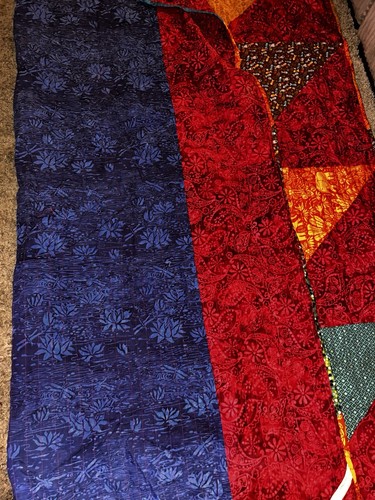 Rich Colored QUILT 62X80 FULL/TWIN handmade - Picture 5 of 6