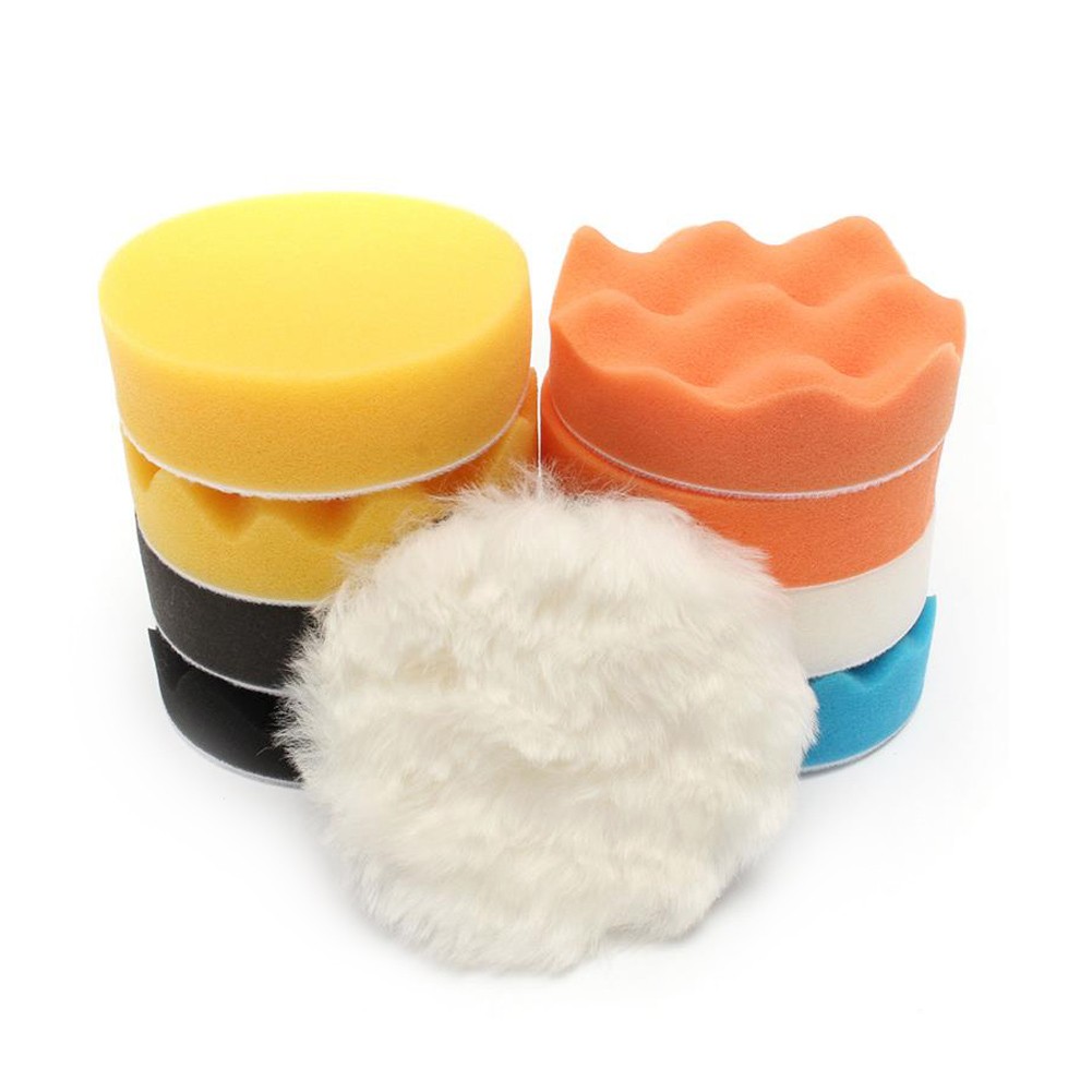 11Pcs 5 Sponge Buffing Polishing Waxing Pad Kit For Car Polisher Buffer W KRI✈️