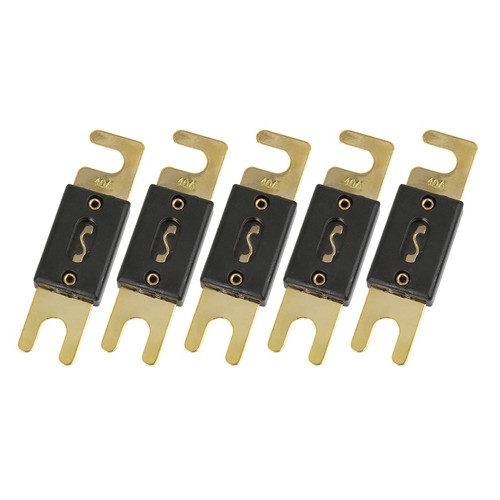 5 Pcs 40 Amp ANL Fuse Gold Tone Plated for Car Audio Video Stereo