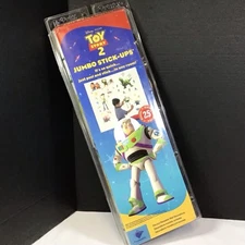Disneys Toy Story 2 Jumbo Stick Ups Buzz Light Year Woody Wall Stickers USA Made