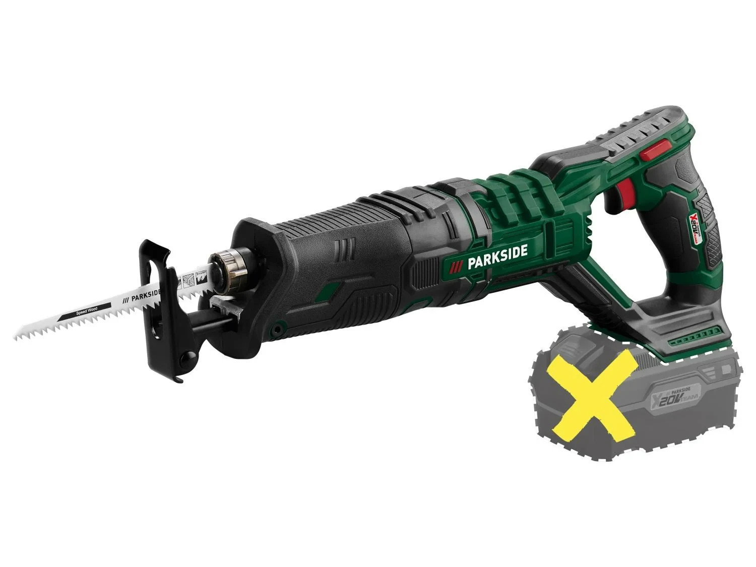 Scie sabre sans fil Parkside 20V PSSA 20 outillage de découpe PVC cuivre et branches