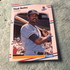 Fleer 1988 Thad Bosley Kansas City Royals #253 Baseball Trading Card