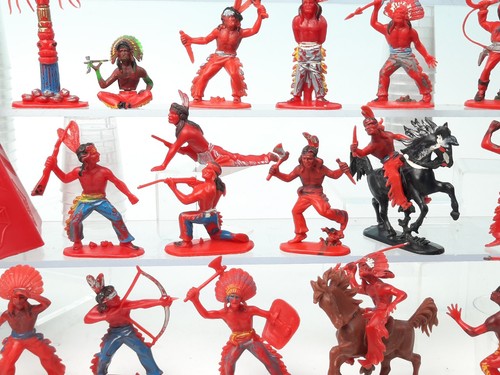 W. Germany Jean Höfler Wild West Cowboys Indianer + Zelt  - 5 Tage Angebot - Foto 9 di 12