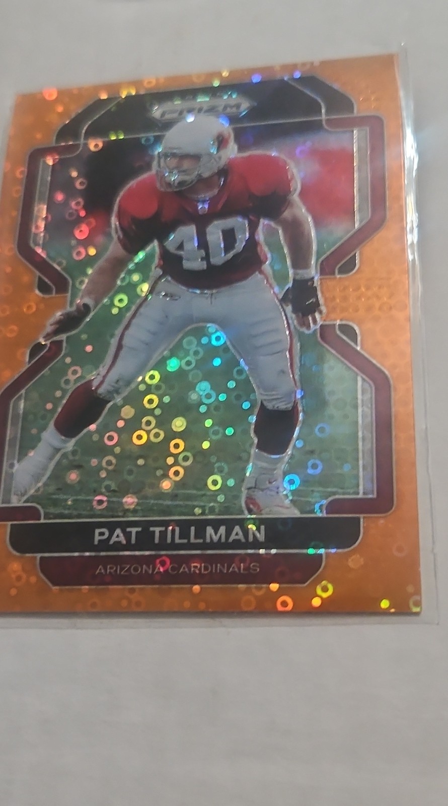 2021 Panini Prizm - Pat Tillman #83 Orange Disco Prizm