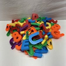 Magnetic Alphabet Letter And Numbers AS IS" GREAT TEACHING AID " 60  2 1/2  