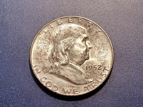 Gem BU 1952-D FBL Franklin Half Dollar (original toning)