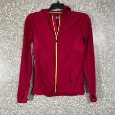 Mondetta Women's Pink Hooded Full Zip Activewear Jacket - Size Small - Pockets