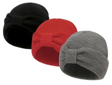 Baby Beanie Cute Bow Infant Toddler Cuffed Winter Warm Newborn Hat