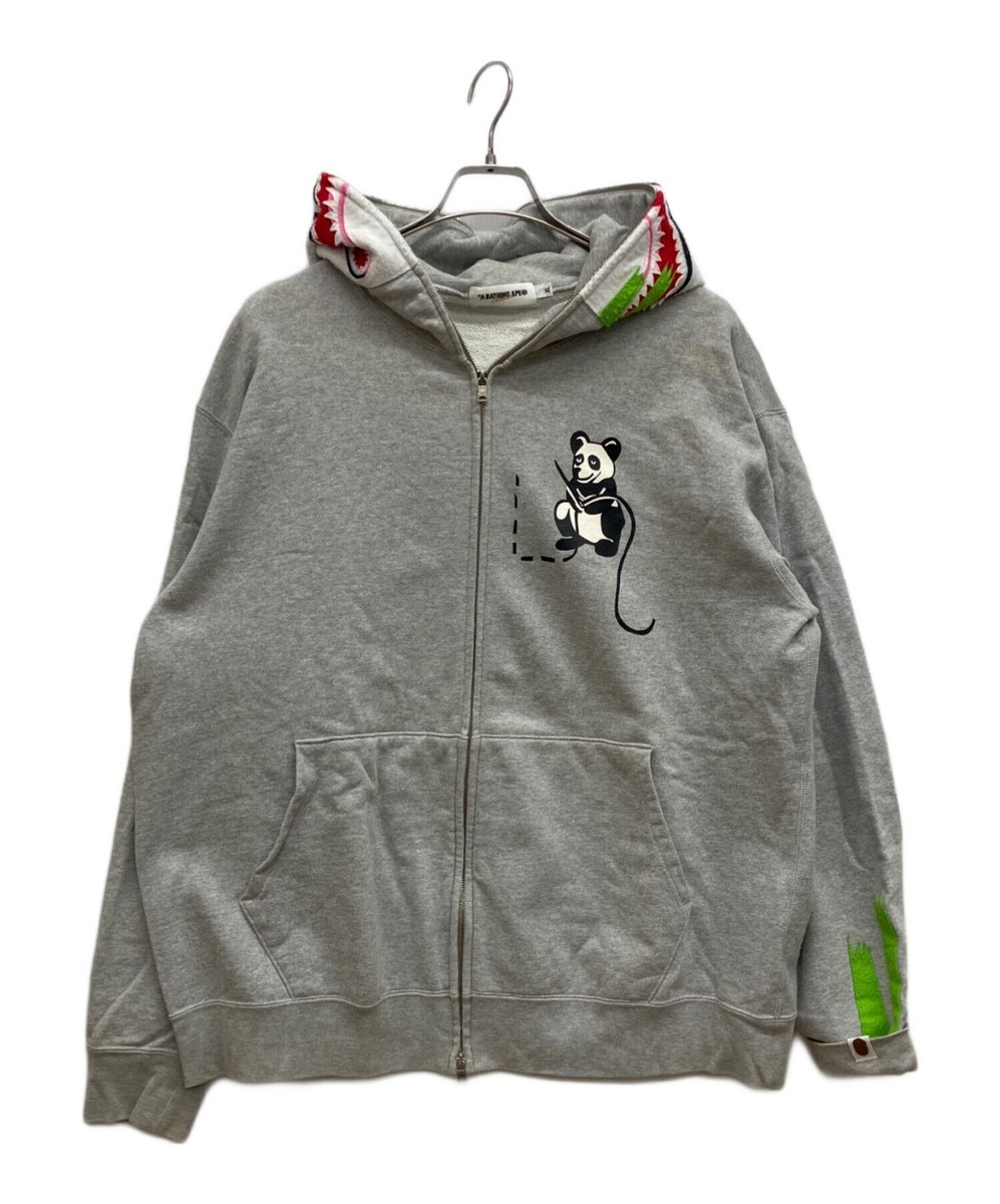 トップス PANDA FULL ZIP HOODIE XL A BATHING APE A BATHING APE PANDA FULL ZIP HOODIE Size: XL Men Gray | eBay