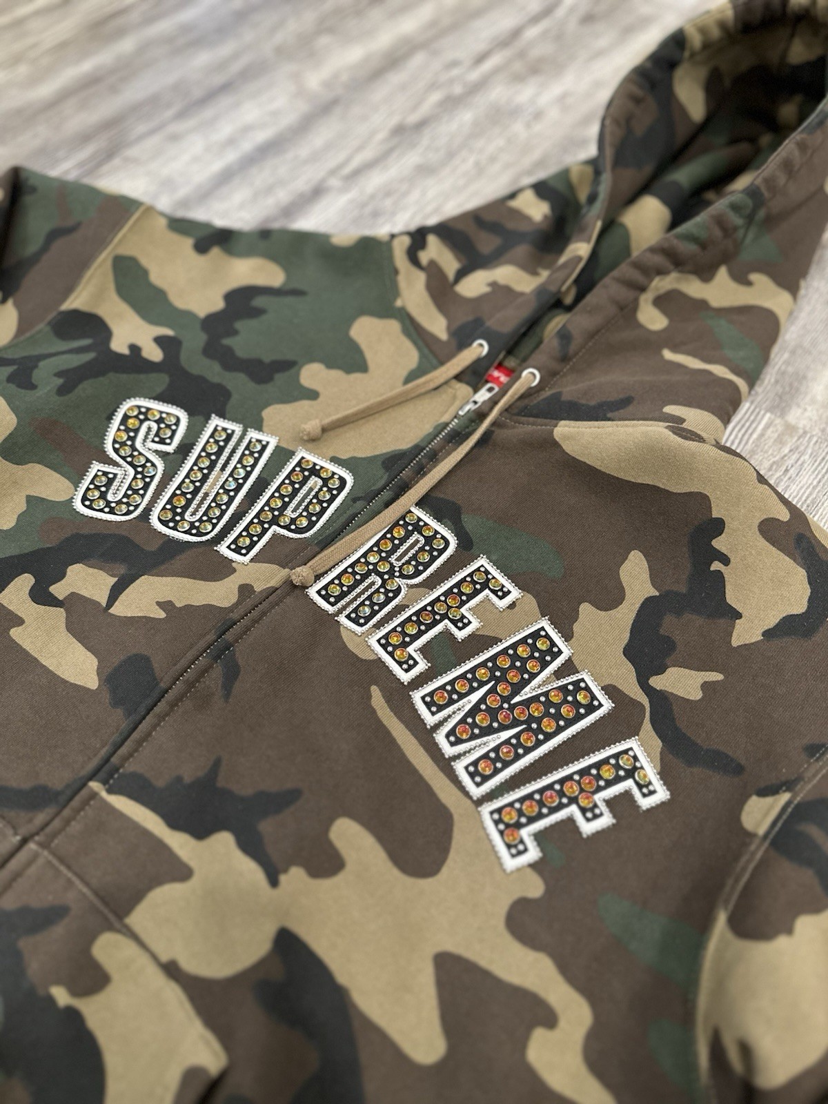 Supreme Bb Simon Hoodie Camo Size M 100% Authentic New 2