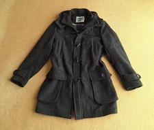 Vintage Mantaray Men's Grey Marble Tweed Effect Woolmix Duffle Coat