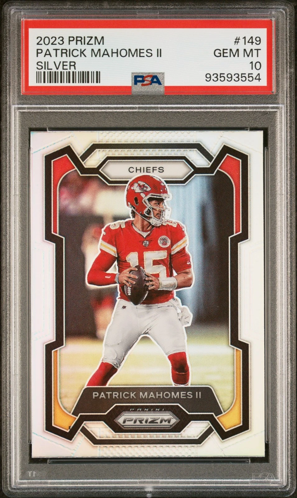 Patrick Mahomes trading card