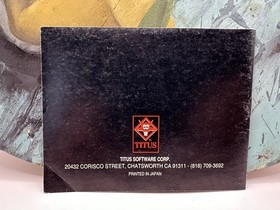 Blues Brothers Nintendo NES solo manuale istruzioni autentico