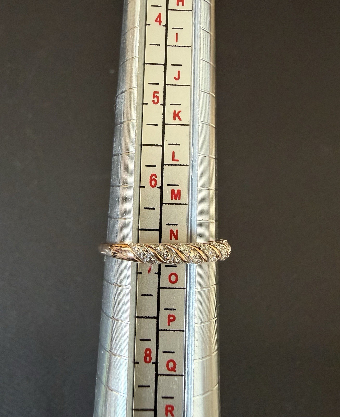 1.15g Solid 10k Rose Gold Stackable Sculpted Cabl… - image 3