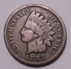 1887 Indian Head Cent Penny - IHC