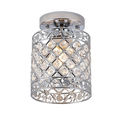   Mini Style Modern Decor Crystal Flush Mount Ceiling Light Fixture Crystal C...