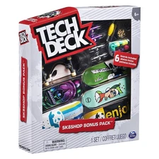 Tech Deck Sk8shop Fingerboard Skateboard Toy Bonus Pack, Multicolor (Open Box)