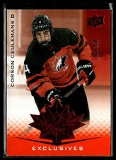 2021-22 UD Team Canada Juniors Prospectus exclusives Corson Ceulemans /250 #82
