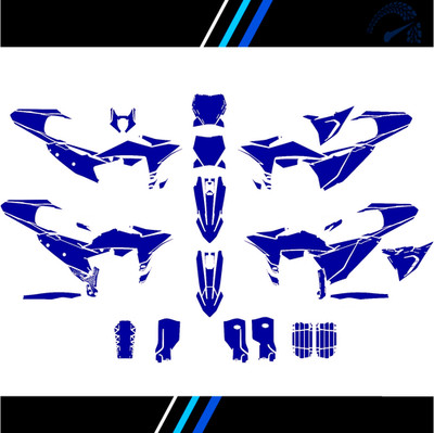 Vector template KTM SX SXF XCF All Models 2025 - 2026 escala 1:1  125 onwards