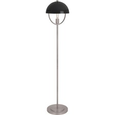 Robert Abbey Mavisten Edition Copernica Floor Lamp, Pewter/Piano Black - P601BLK