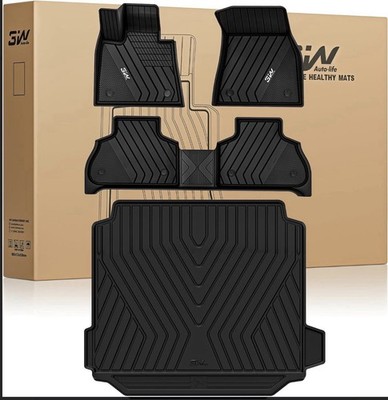 3W Floor Mats & Cargo Liner Custom Fit for BMW X5 2019-2026 Premium All Weather