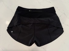 Lululemon Women s Speed Up Shorts Black Size 8