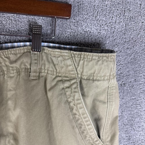 Faded Glory Cargo Shorts Mens 40 Khaki Sand Multi Pocket Utility Outdoor Casual - Picture 5 of 14