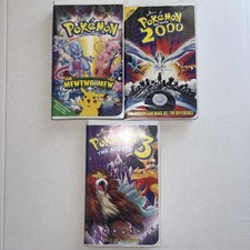 Pokemon the first movie 2000/3 - Lot of  3 VHS *Vintage*