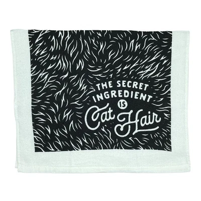 CRAZY DOG TSHIRTS Secret Ingredient Is Cat Hair Funny Kitten Fur Tea Towel