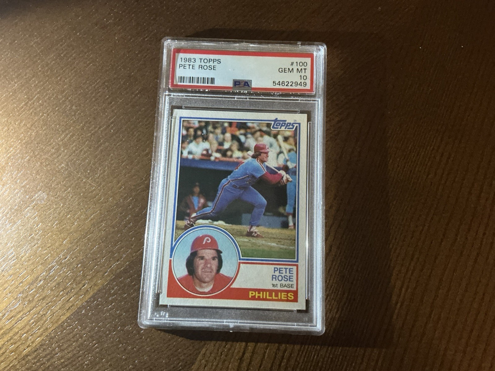 1983 Topps #100 Pete Rose PSA 10 GEM-MT