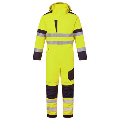 System Hi Vis Eco isolierter Overall gelb/marine