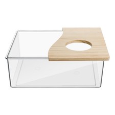 Transparent Hamster Bathroom Accessories Bathing Accessory Corner Sand