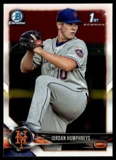 2018 Bowman Chrome Prospects Jordan Humphreys New York Mets #BCP66