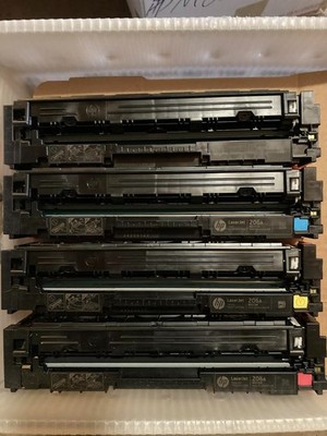 4 Genuine HP  Color LaserJet Pro M283fdw M283cdw Toner HP 206A W2111A