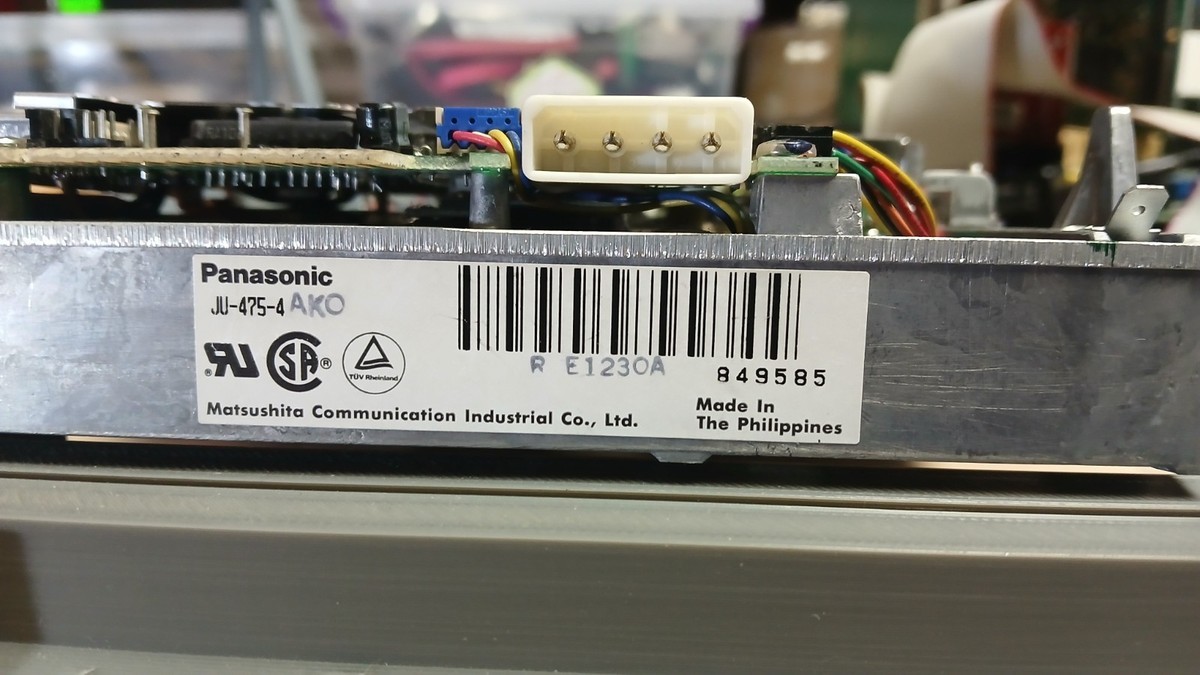 パナソニック 5.25インチ 内蔵フロッピーディスクドライブ JU-475-4 Panasonic JU-475-4 1.2MB 5.25 Floppy Disk Drive Matsushita