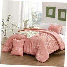 Size Comforter Set - 3 Pieces Bedding Comforter Sets, King Burnt Orange