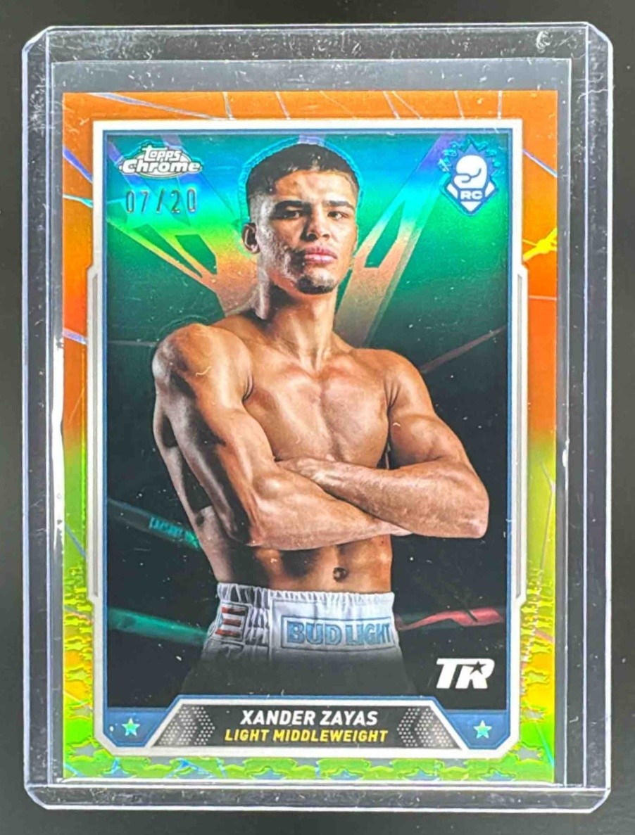 Xander Zayas 2024 Topps Chrome #20 Orange/Yellow ChromaFractor Rookie RC /20