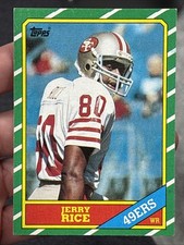 1986 Topps Football - Jerry Rice #161 (RC) HOF