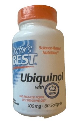Doctor s Best Ubiquinol w/Kaneka 100 mg, Reduced-Form Coenzyme Q10, 60 Softgels